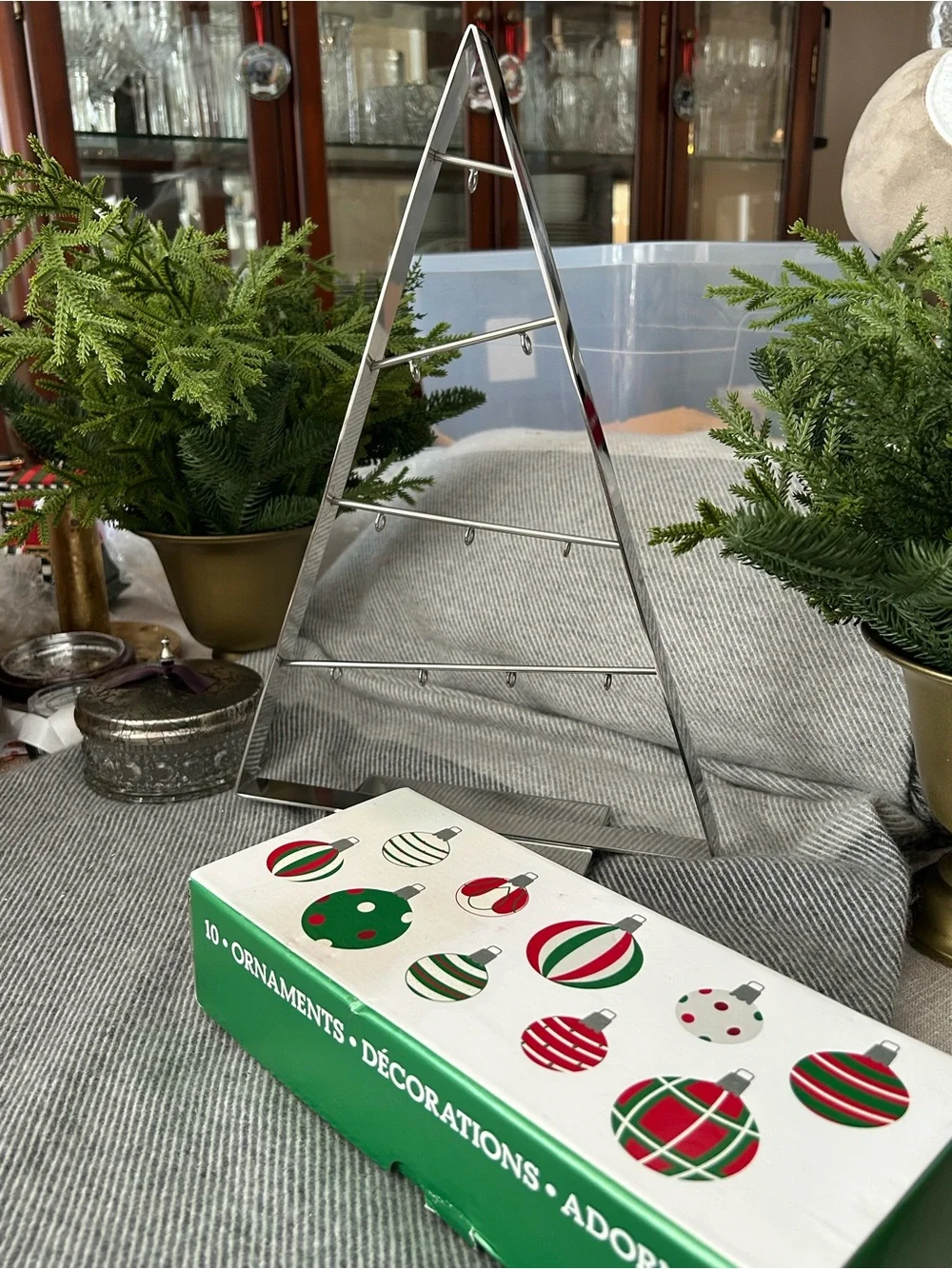Crate & Barrel Table Top Ornament Tree *NEW
